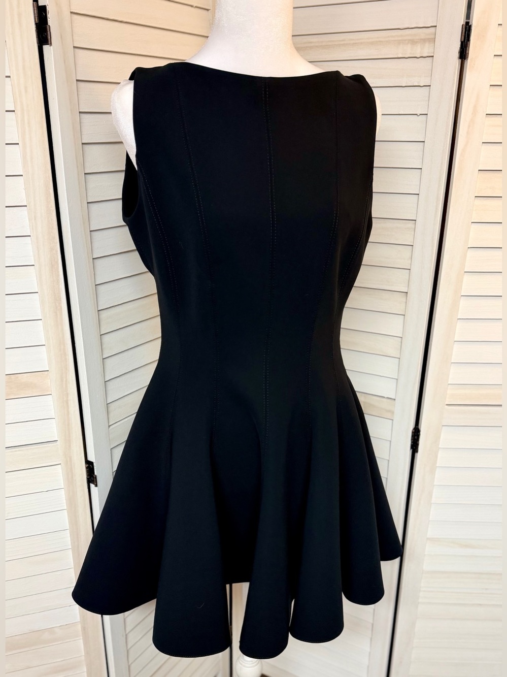 Zara SKATER Mini Dress SZ M, A-LINE FUN FLIRTY FLOUNCY TWIRL CIRCLE SKIRT